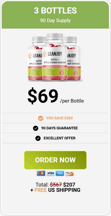 Leanjoy gummies supporting weightloss